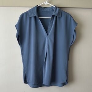 Elegant Blue Women's Top